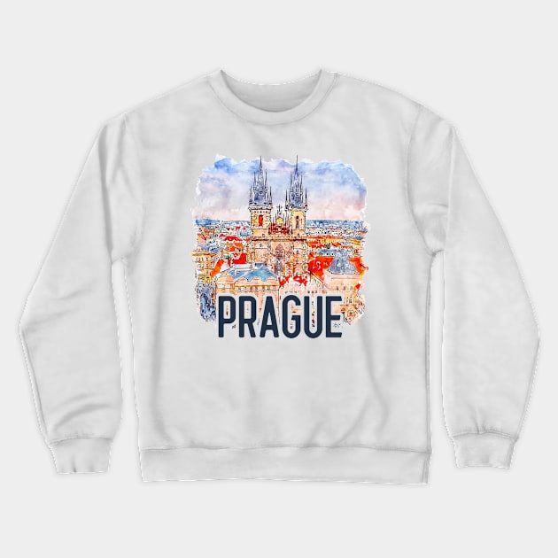 Prague Crewneck Sweatshirt by AllWellia